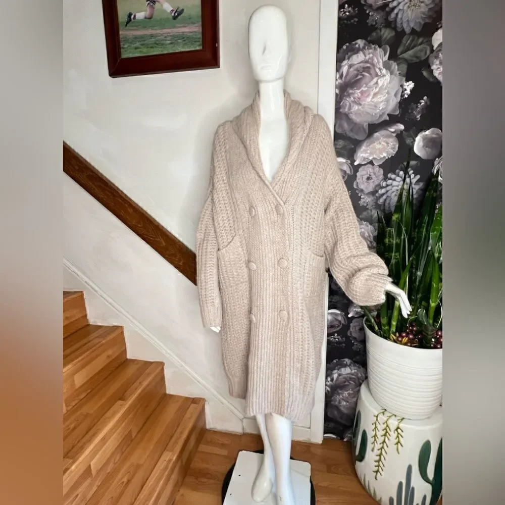 Free People LOVESHACKFANCY GILLIES DUSTER / size M-L